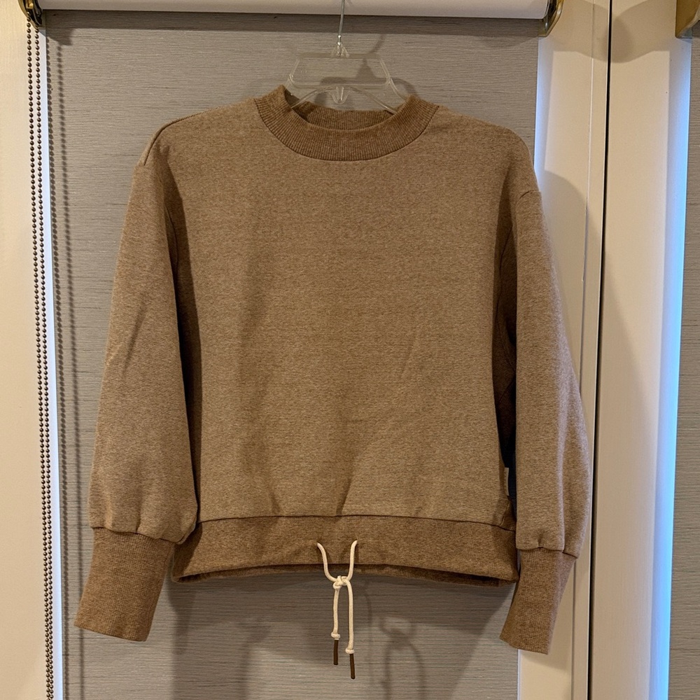 Varley beige/carmel Crewneck Sweatshirt with Drawstring